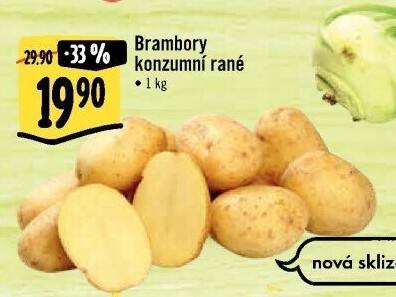 Brambory konzumní rané