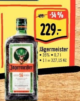 Bylinný likér Jägermeister