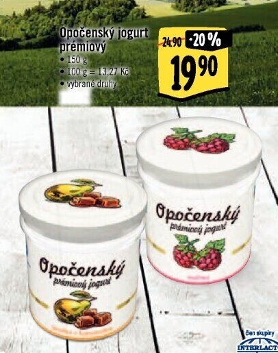 Jogurt ochucený Opočenský Prémiový Bohemilk