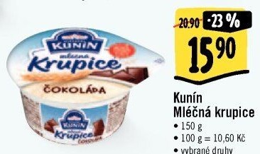 Mléčná krupice Kunín