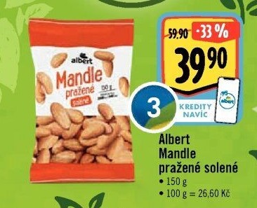 Pražené mandle Albert