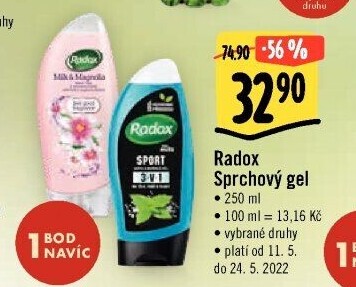 Sprchový gel Radox