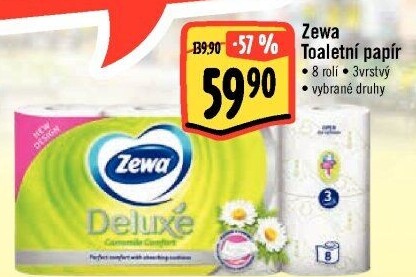 Toaletní papír 3vrstvý Deluxe Zewa