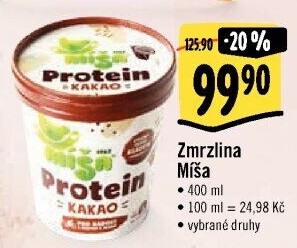 Zmrzlina proteinová v kelímku Míša