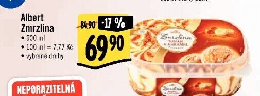 Zmrzlina ve vaničce Albert