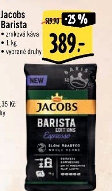 Zrnková káva Barista Jacobs