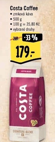 Zrnkové kávy Costa Coffee