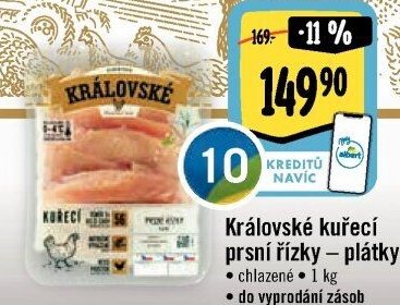 Královské kuřecí prsní řízky – plátky