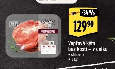 Vepřová kýta bez kosti – v celku