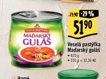 Veselá pastýřka Maďarský guláš