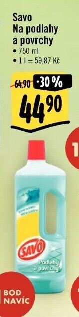 Čistič na povrchy a podlahy Savo