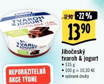 Dezert tvaroh s jogurtem jihočeský Madeta