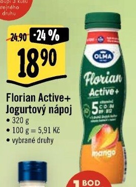 Jogurtový nápoj Florian Active+ Olma