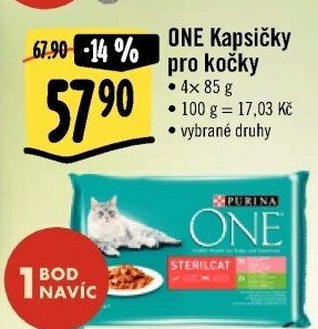 Kapsičky pro kočky One Purina