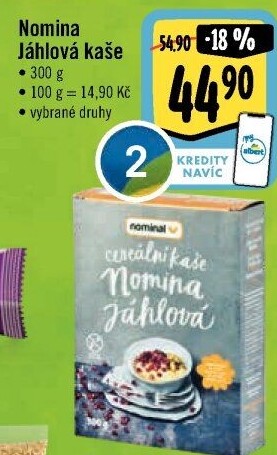 Kaše cereální jáhlová bez lepku Nomina Nominal