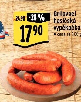 Klobása hasičská vypékačka