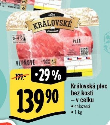 Královská vepřová plec bez kosti Albert