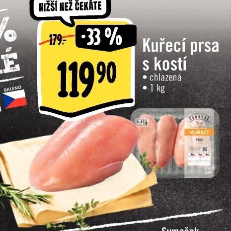 Kuřecí prsa s kostí Albert