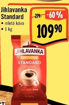 Mletá káva Standard Jihlavanka