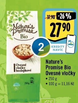 Ovesné vločky bio Nature'
