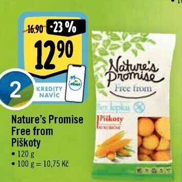 Piškoty bez lepku Free From Nature'