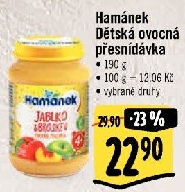 Přesnídávka ovocná Hamánek