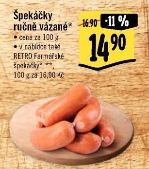 Špekáčky ručně vázané