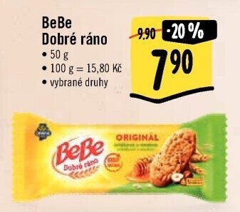 Sušenky BeBe Dobré ráno Opavia