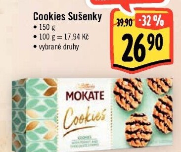 Sušenky Cookies Mokate Caffetteria