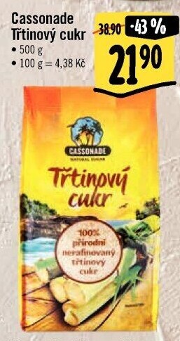 Třtinový cukr Cassonade