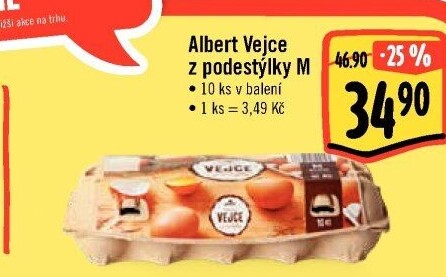 Vejce z podestýlky M Albert