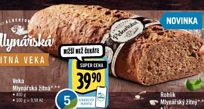 Veka Mlynářská žitná Albert