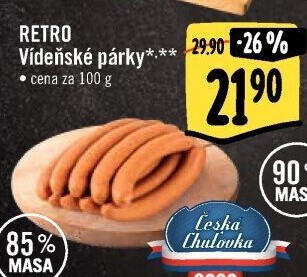 Vídeňské párky Albert Retro