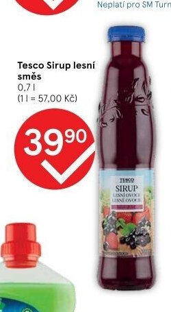 Tesco Sirup lesní směs
