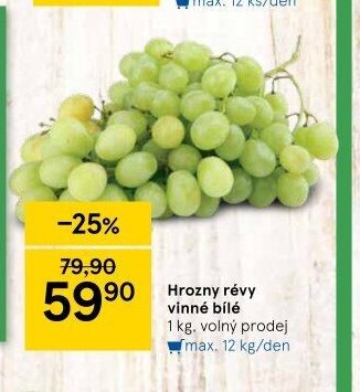 Hrozny révy vinné bílé