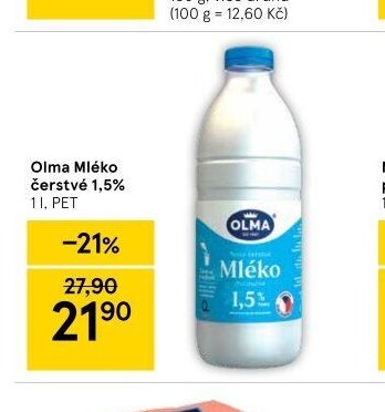 Olma Mléko čerstvé 1,5%