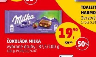 ČOKOLÁDA MILKA