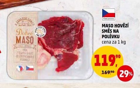 MASO HOVĚZÍ SMĚS NA POLÉVKU
