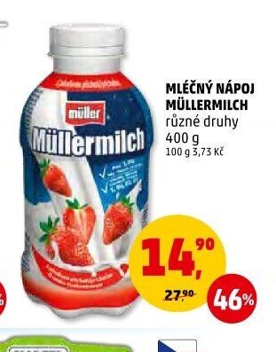 MMLÉČNÝ NÁPOJ MÜLLERMILCH různé druhy 400 g