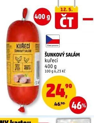 Šunkový salám kuřecí