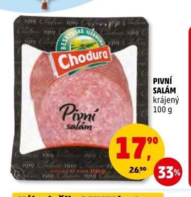 Pivní salám krájený