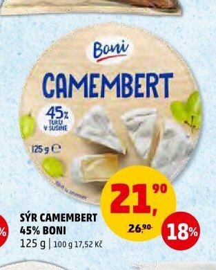 Sýr Camembert 45% Boni
