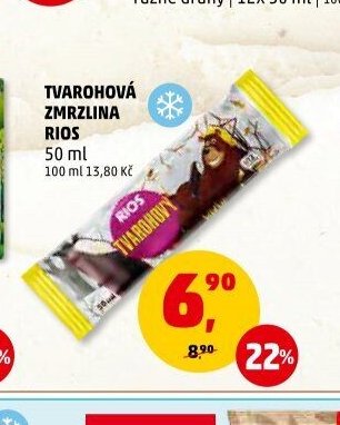 Tvarohová zmrzlina RIOS
