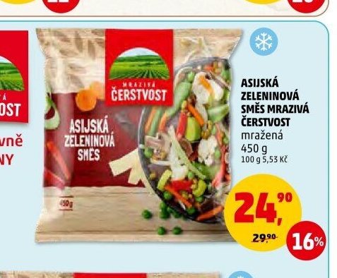 Asijská zeleninová směs mražená ČERSTVOST