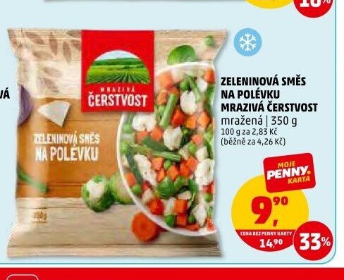 Zeleninová směs na polévku mražená ČERSTVOST