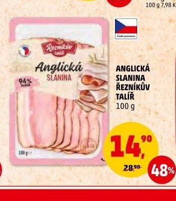 ANGLICKÁ SLANINA ŘEZNÍKŮV TALÍŘ