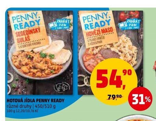 Hotová jídla Penny Ready