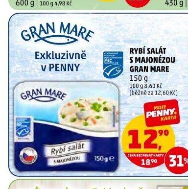 Rybí salát s majonézou Gran Mare