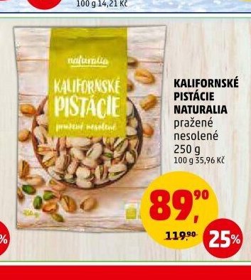 Kalifornské pistácie Naturalia