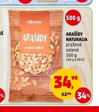 Arašídy Naturalia